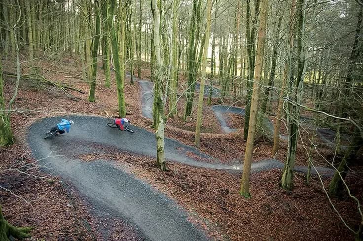 Afan Argoed mountain bike trail in Neath Port Talbot South Wales